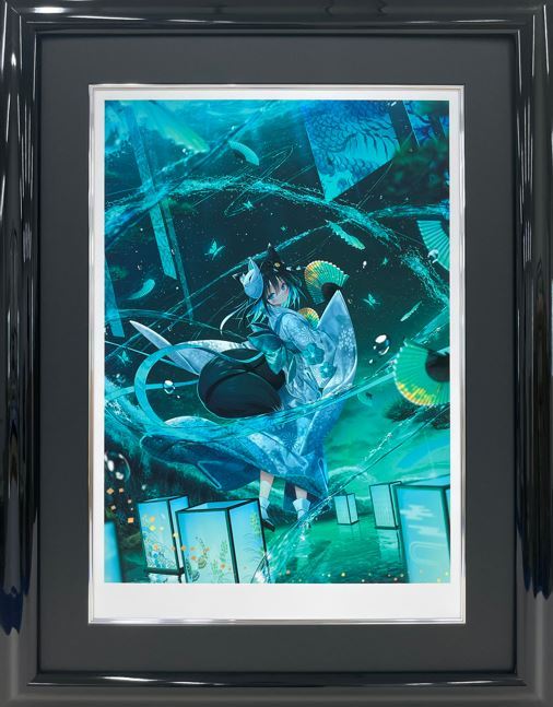⭐预售⭐夜ノみつき-凝翡水为形，与龙共舞 绝美版画《翡水-流-》《翡水-舞-》系列
