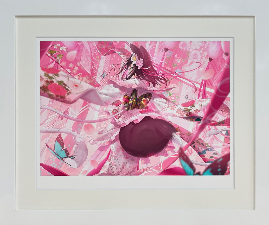 ⭐预售⭐夜ノみつき- つばめ主题版画《翔桜》多版本– ART VIVANT