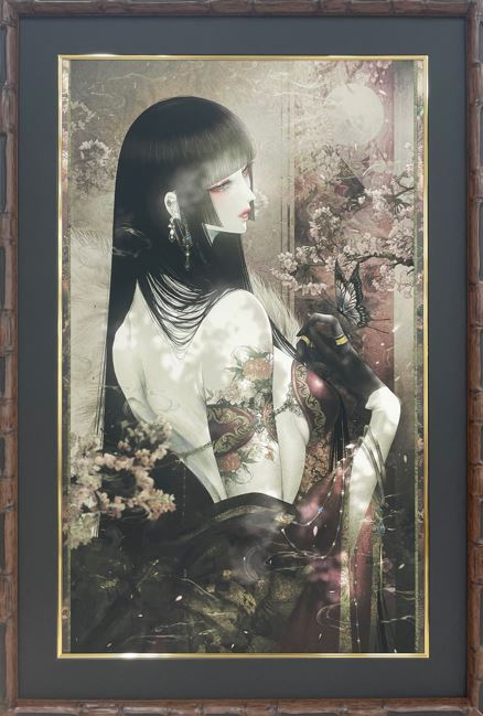 ⭐预购⭐皐月恵-美人插画 暗黑 哥特风 《白蛇と白百合》、《桃源郷》等多款版画 xxxHOLiC