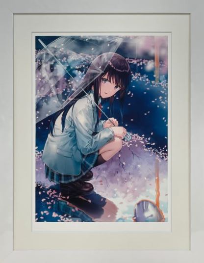 Hiten 版画 「春」 ⭐预售⭐Hiten -她在画里等你，专属于日式浪漫《春》、《雨上がり