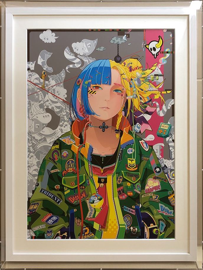 ⭐预售⭐日本視覺插畫藝術家 MITSUME- 線條的速度與色彩的衝擊 人氣限量版畫《肉体と精神と何か》、《自己と他者と何か》多版本