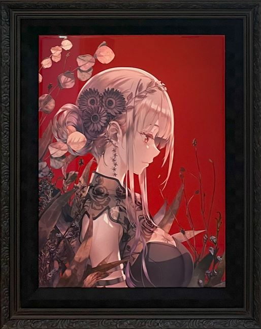 ⭐预售⭐深崎暮人-【2025年3月新作版画】《枯レ乙女-ME 黑/ 红》 – ART