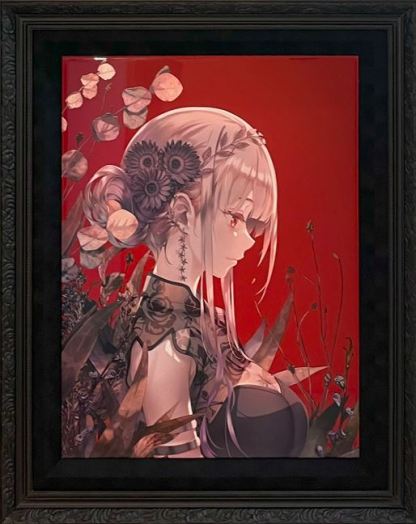 ⭐预售⭐深崎暮人-【2025年3月新作版画】《枯レ乙女-ME 黑/ 红》 – ART