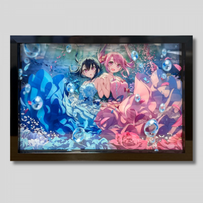 ⭐预售⭐カントク - 重磅新品｜亲笔签名版立体多层压克力装饰画  黑/白 2款