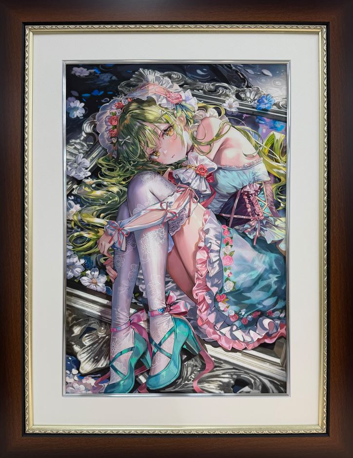 ⭐预售⭐ももこ-【2026年3月新作】看板娘縁ちゃん 版画《 DREAM WITHIN A LOCKED CANVAS》多版本