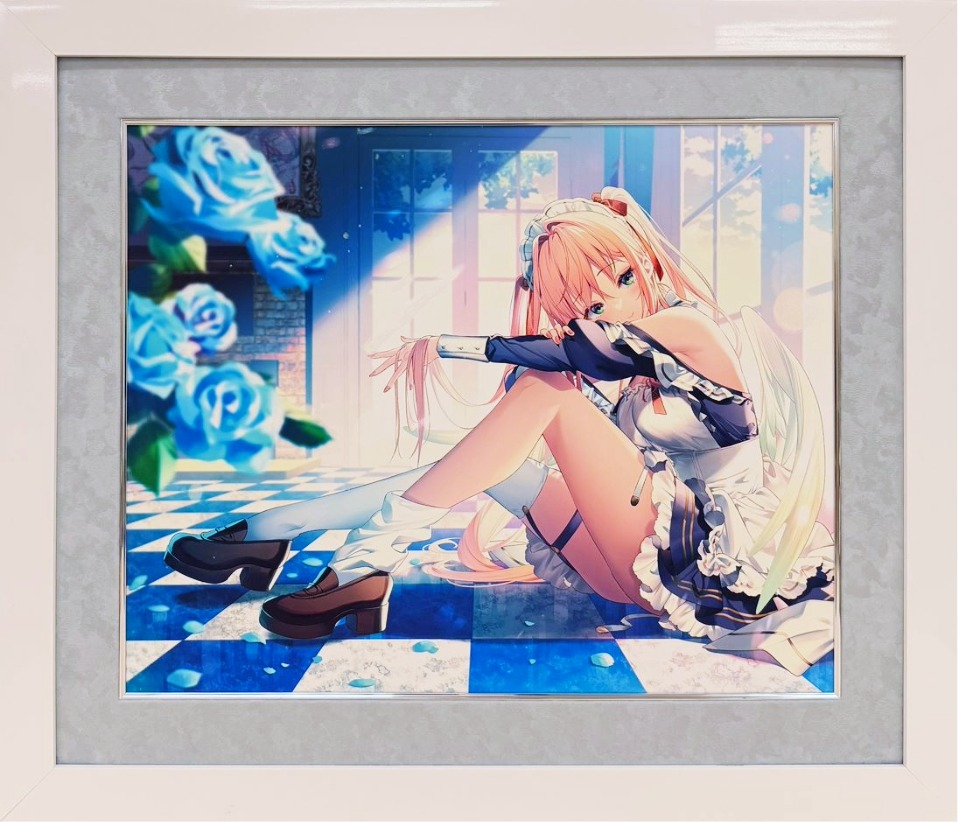 ⭐预售⭐りいちゅ-鲁莽画师【2025年12月新作】看板娘女仆装全新插画《ETERNA FLORES》限量版画