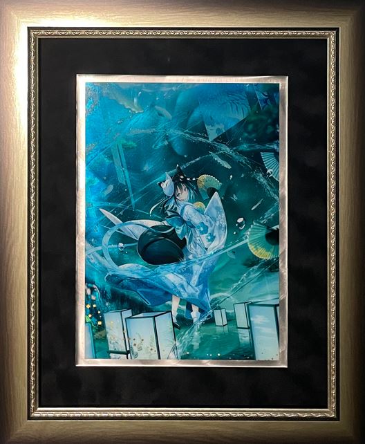 ⭐预售⭐夜ノみつき-凝翡水为形，与龙共舞 绝美版画《翡水-流-》《翡水-舞-》系列