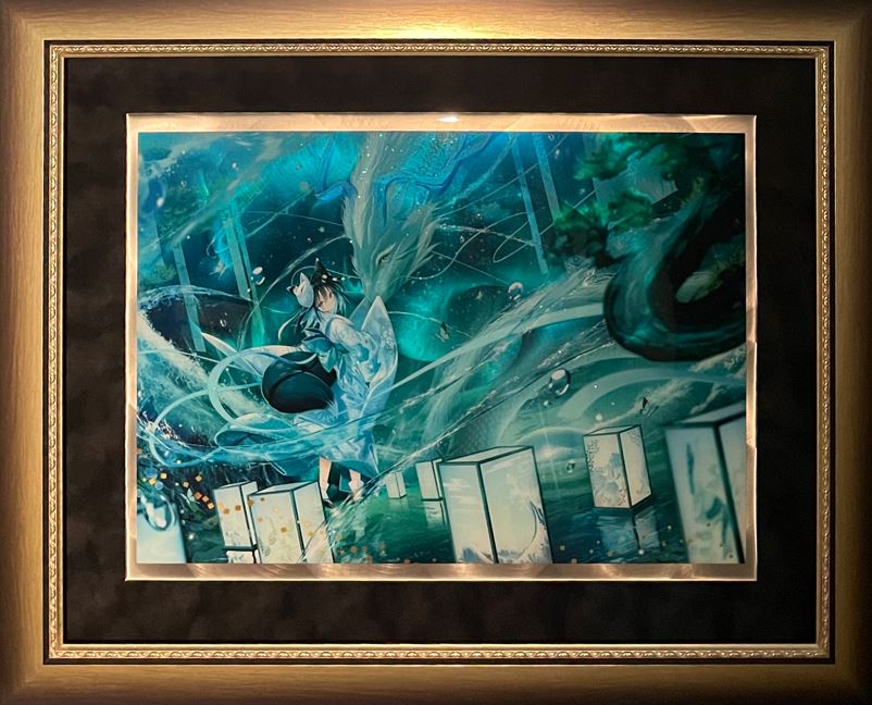 ⭐预售⭐夜ノみつき-凝翡水为形，与龙共舞 绝美版画《翡水-流-》《翡水-舞-》系列