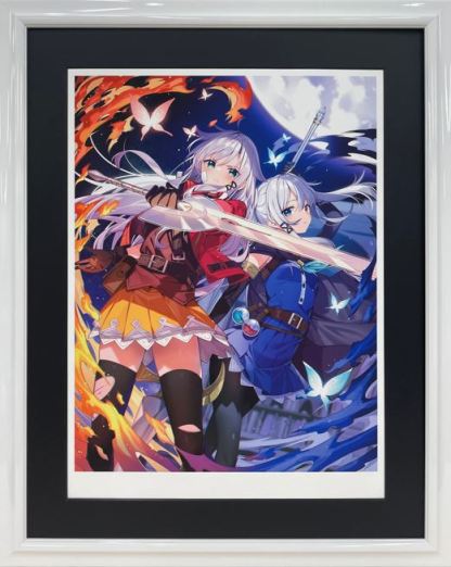 三嶋くろね先生　版画「Sacred Night」 ⭐预售⭐三嶋くろね白发教团系列-《Twin Ace》、《静かな夜に