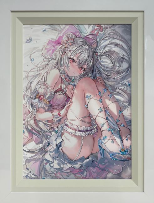 ⭐预购⭐ももこ-版画《Daydream》白丝！蝴蝶！水晶！如水晶般剔透的心动时刻 