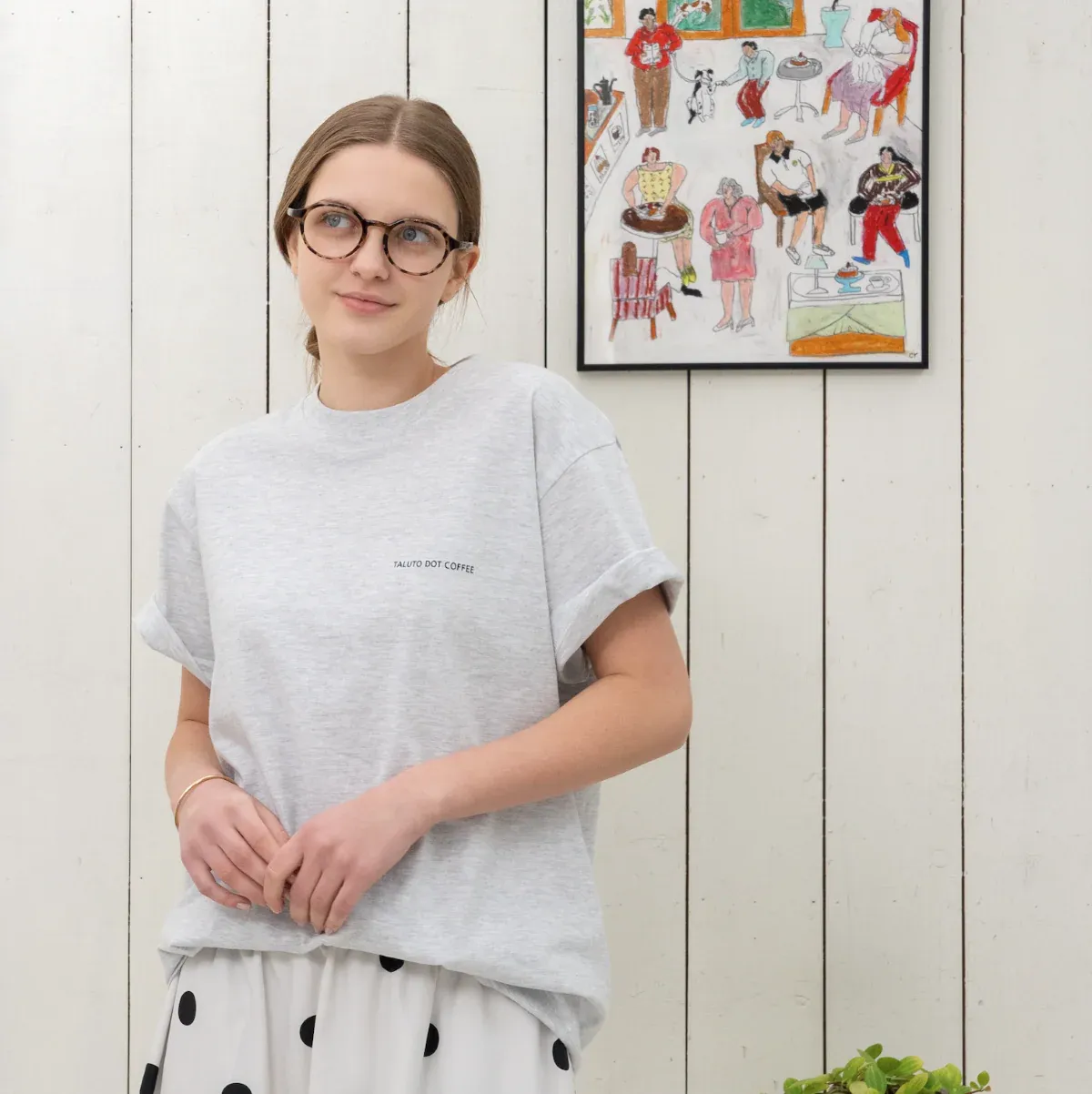 TALUTO_CY Tシャツ SKETCH LGY