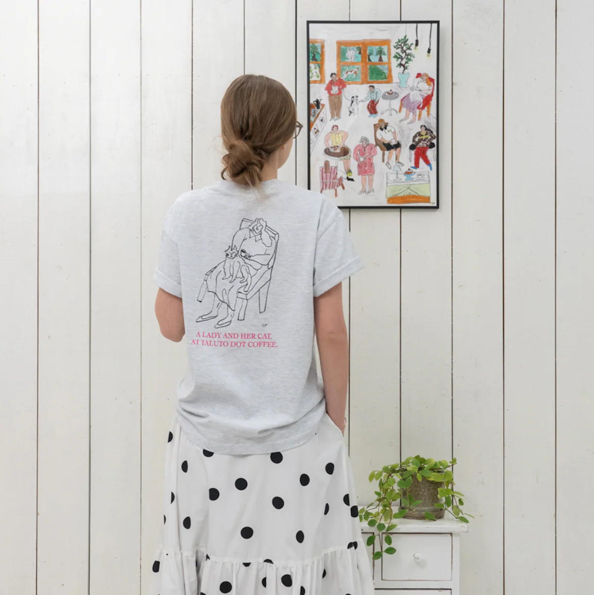 TALUTO_CY Tシャツ SKETCH LGY