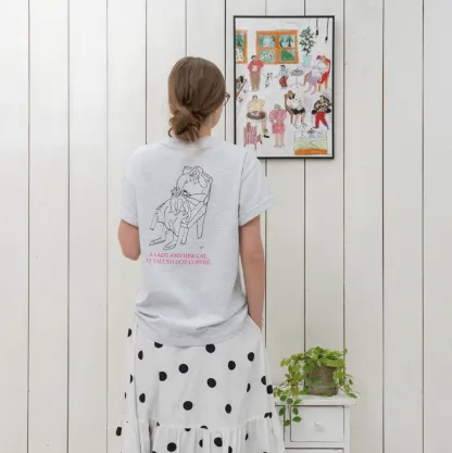 TALUTO_CY Tシャツ SKETCH LGY