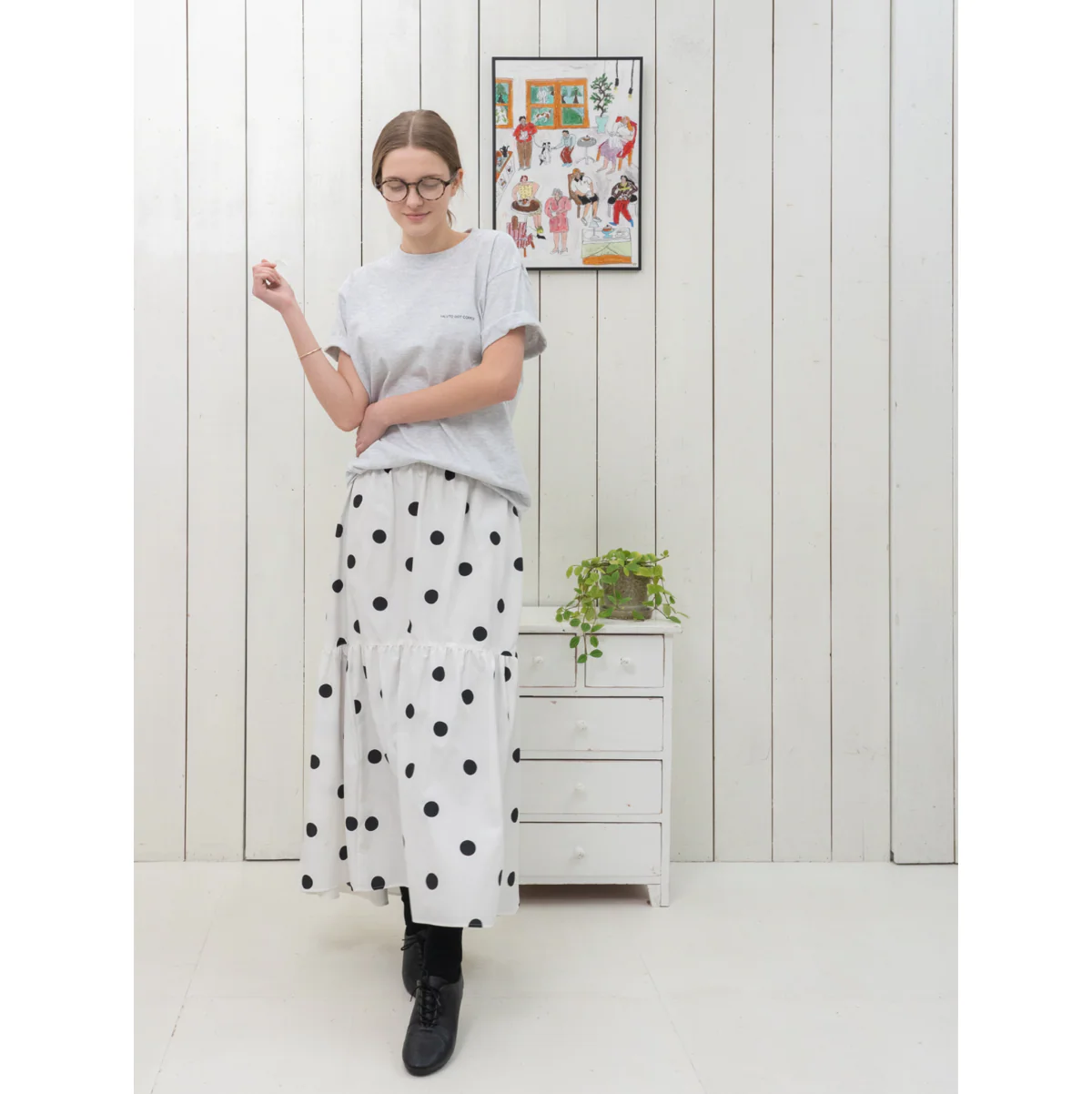 TALUTO_CY Tシャツ SKETCH LGY