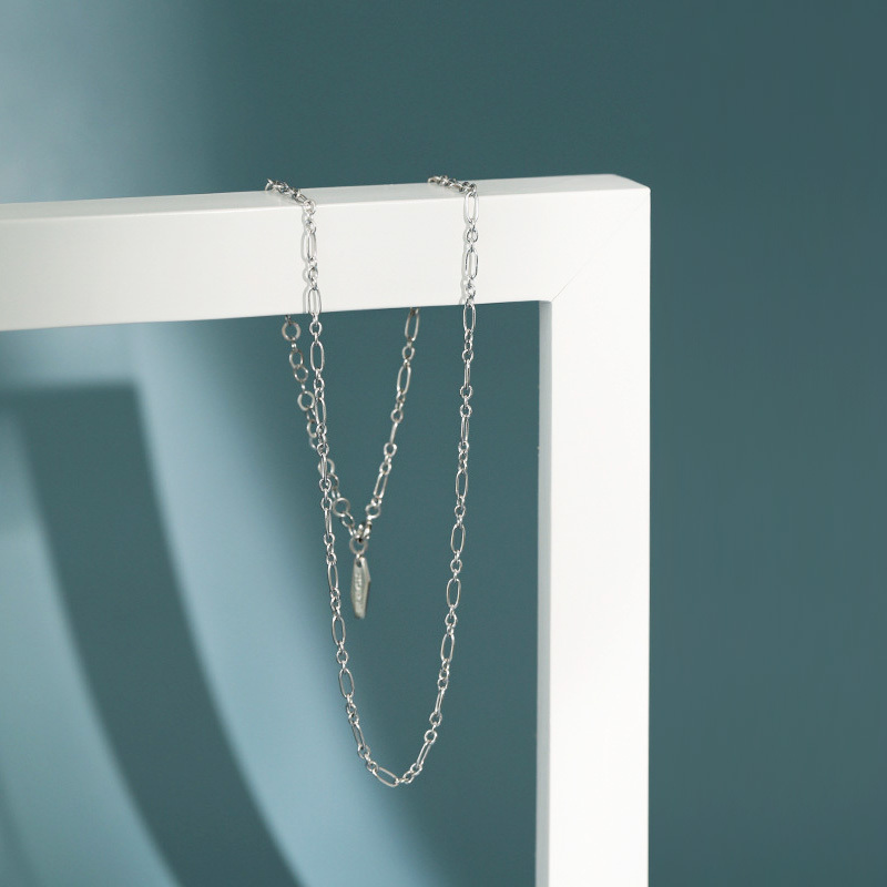 簡約銀項鍊 image number 2
