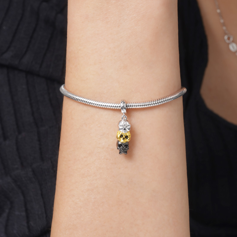 無聞無言無聰明骷髏吊墜 image number 2