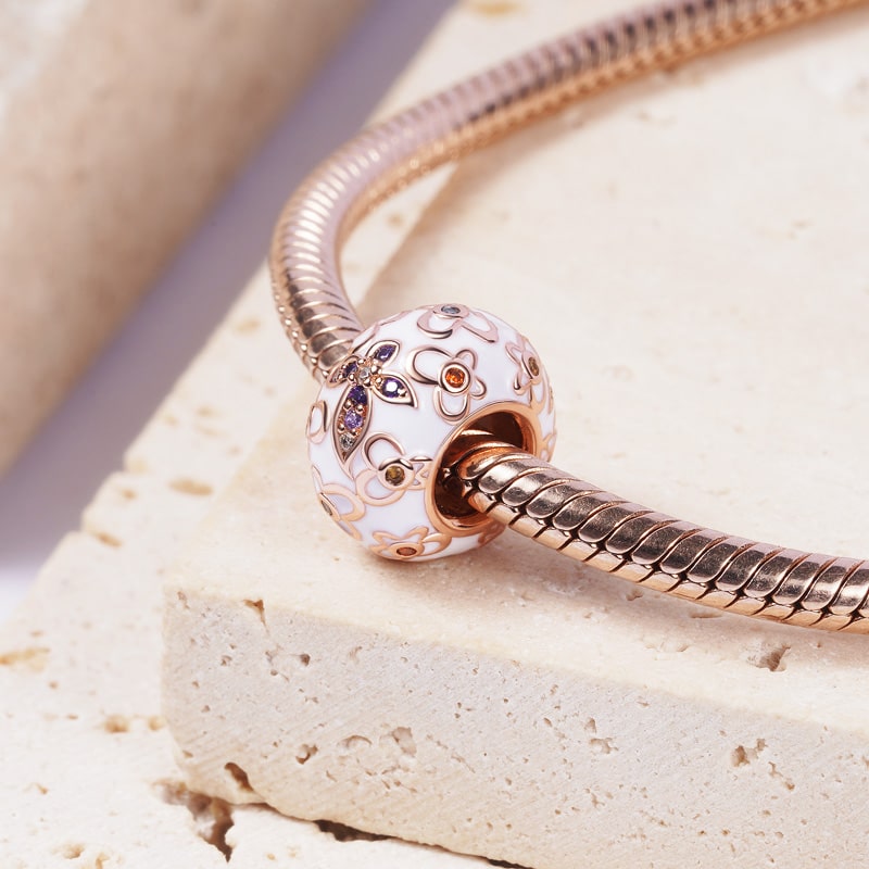 花紋圖案固定珠珠飾 image number 1