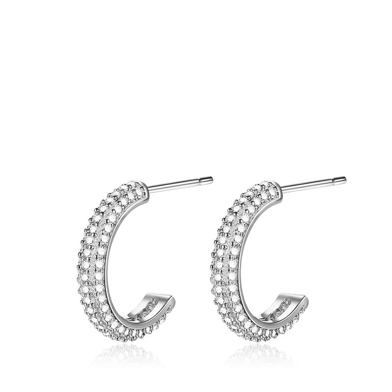 鑽石鑲嵌耳環 image number 0