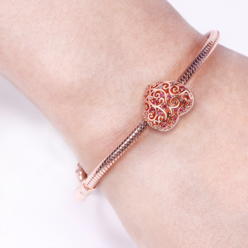 心形空心照片珠飾 image number 2