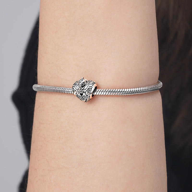 心形與鑰匙復古珠飾 image number 2