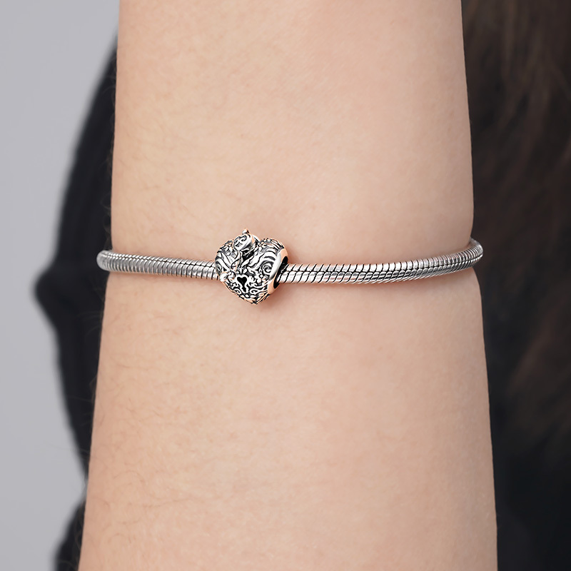 心形與鑰匙復古珠飾 image number 2