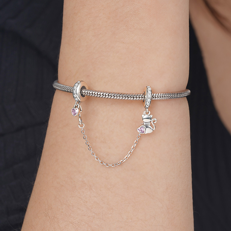 可愛貓心安全鏈 image number 2