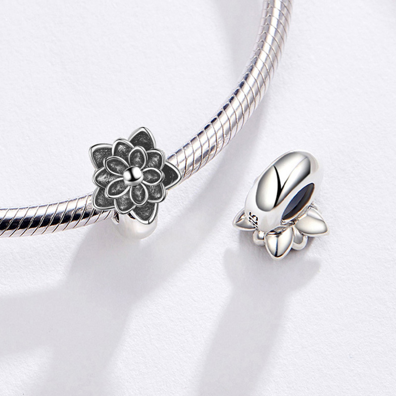 復古蓮花固定珠珠飾 image number 1