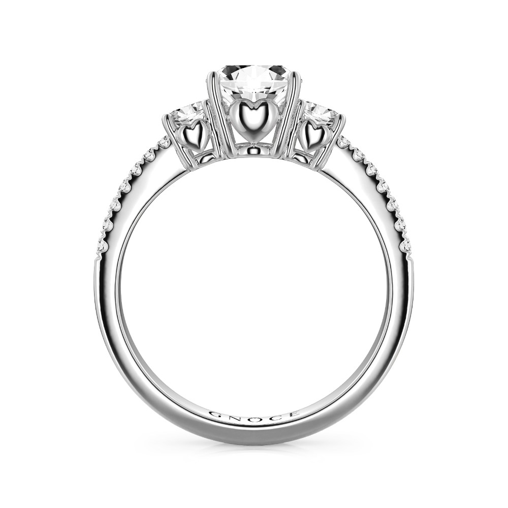 復古三石定情戒指 image number 2