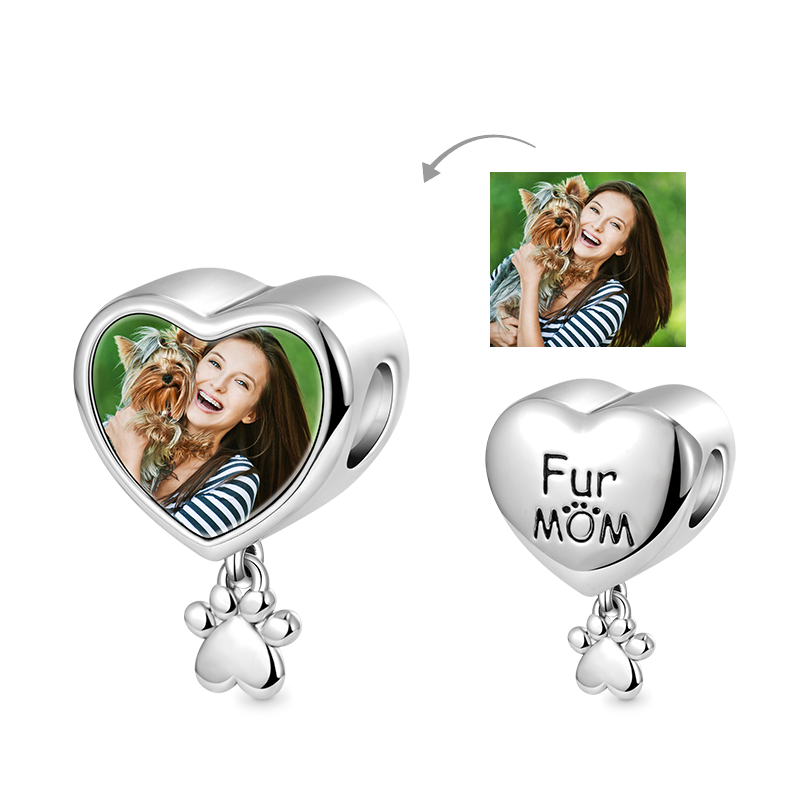 媽媽之心個性化照片珠飾 image number 0