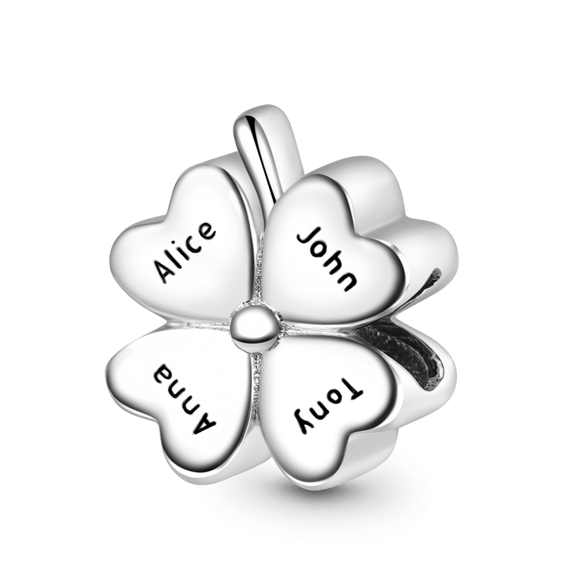 四葉草可雕刻珠飾 image number 1