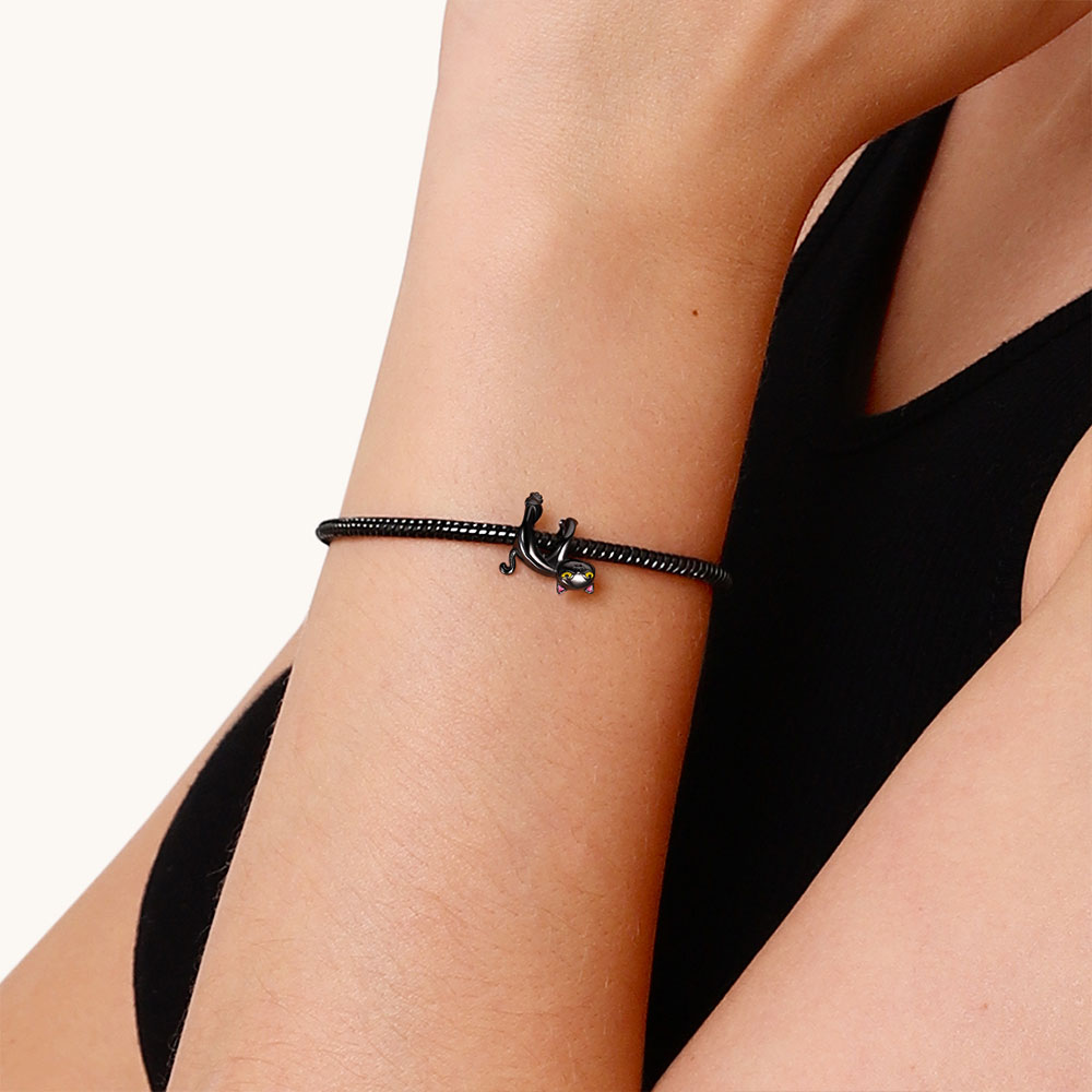 懶黑貓珠飾 image number 3