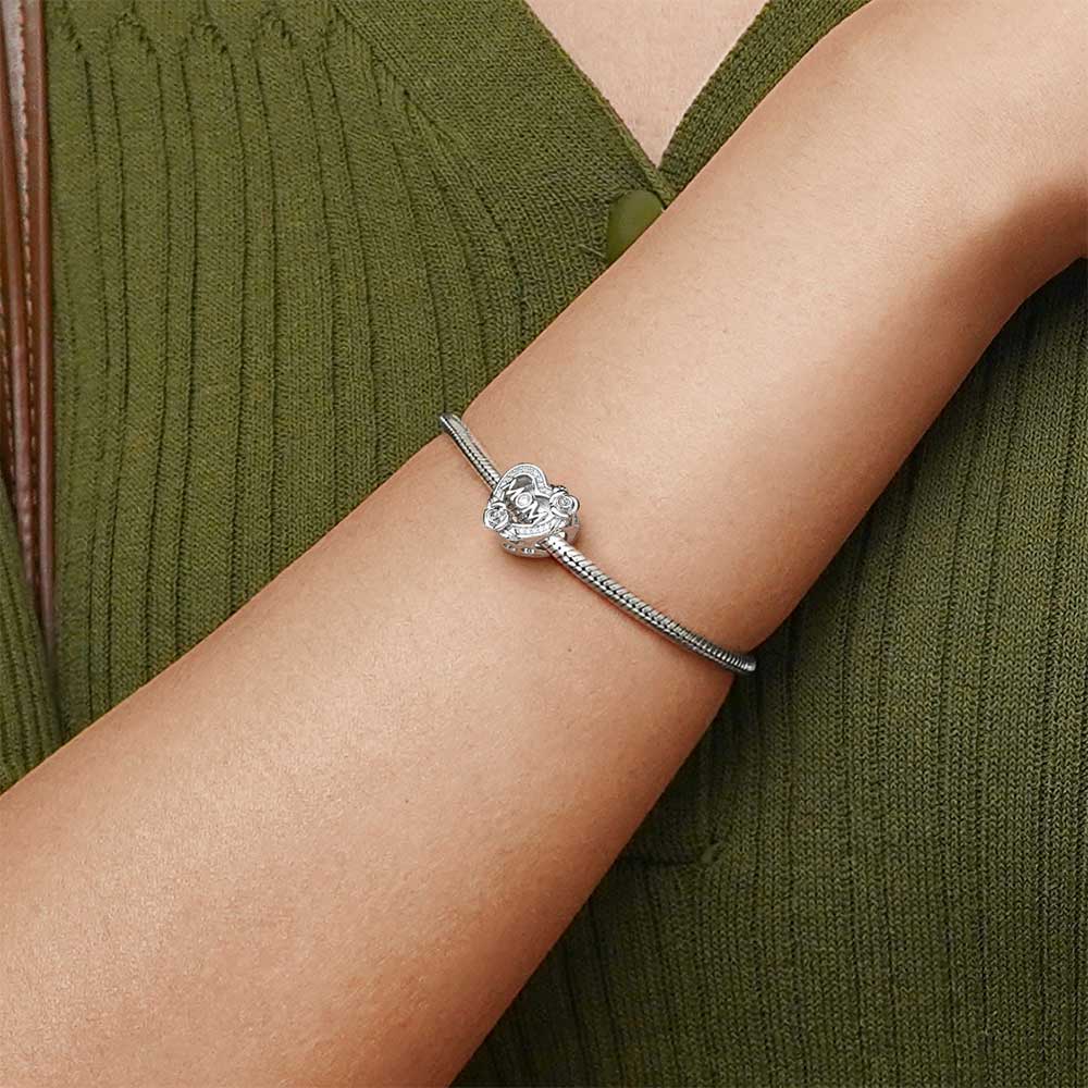 愛媽媽心形照片珠飾 image number 3