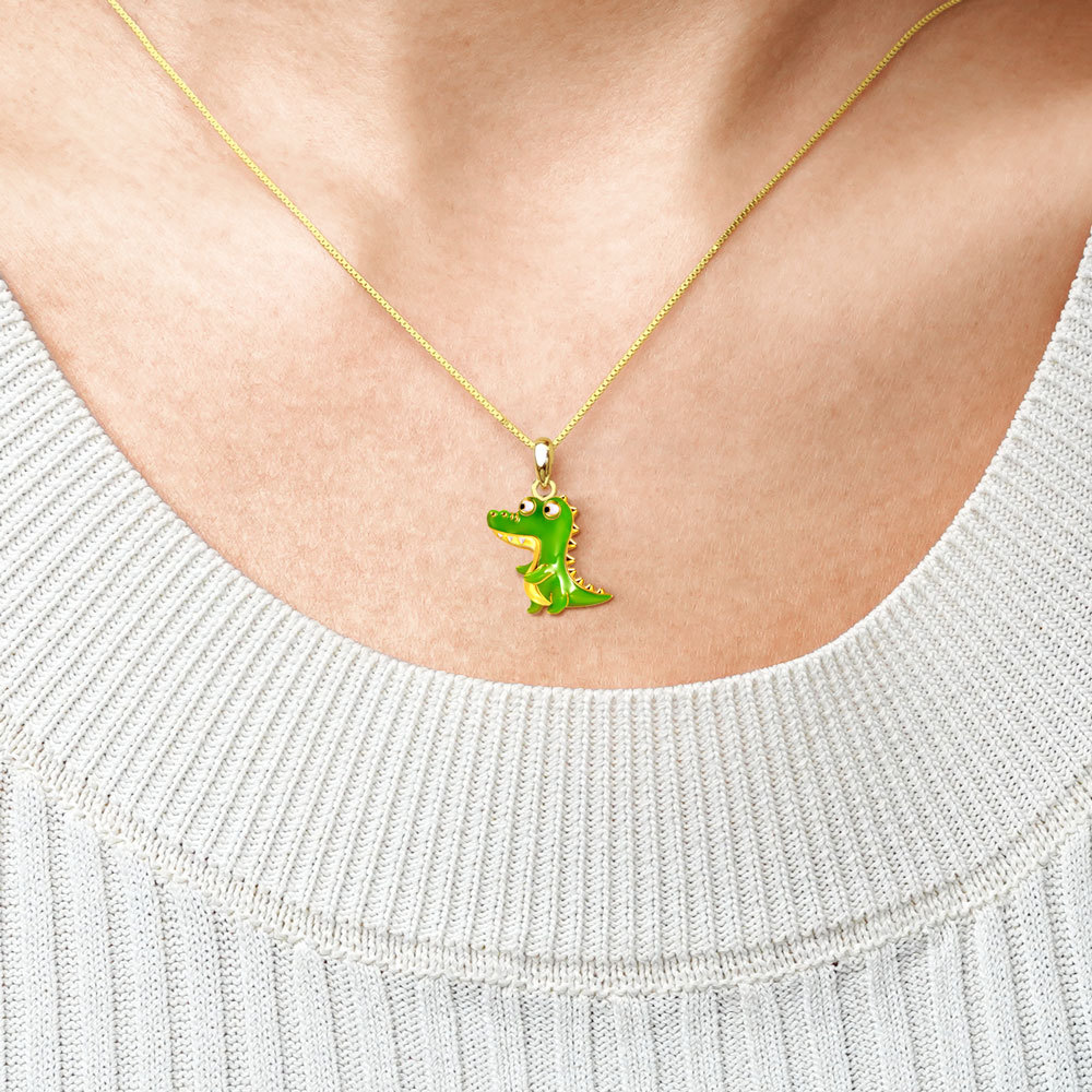 綠色鱷魚項鍊 image number 3