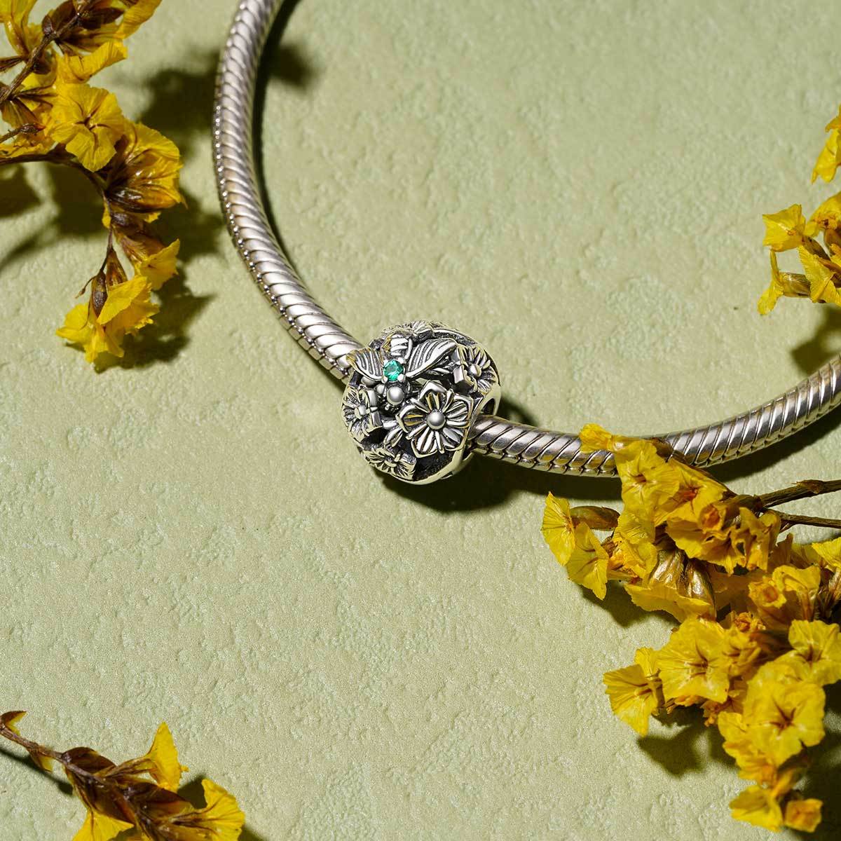 蜜蜂與鮮花珠飾 image number 2