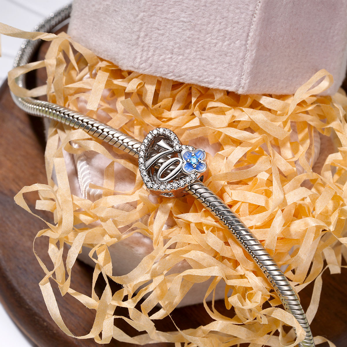 70 歲生日心形珠飾 image number 1