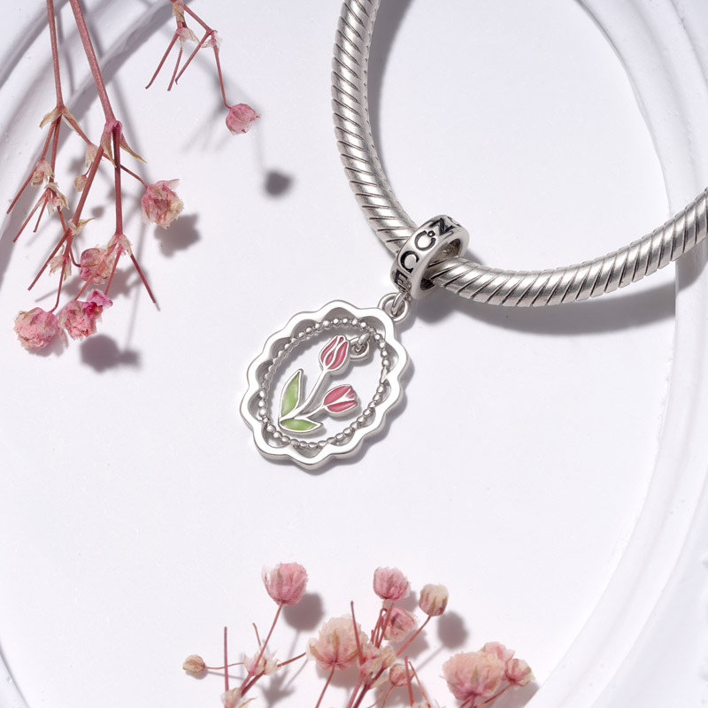 鬱金香相框吊墜 image number 2