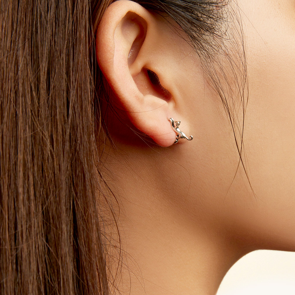 可愛的貓咪耳環 image number 2