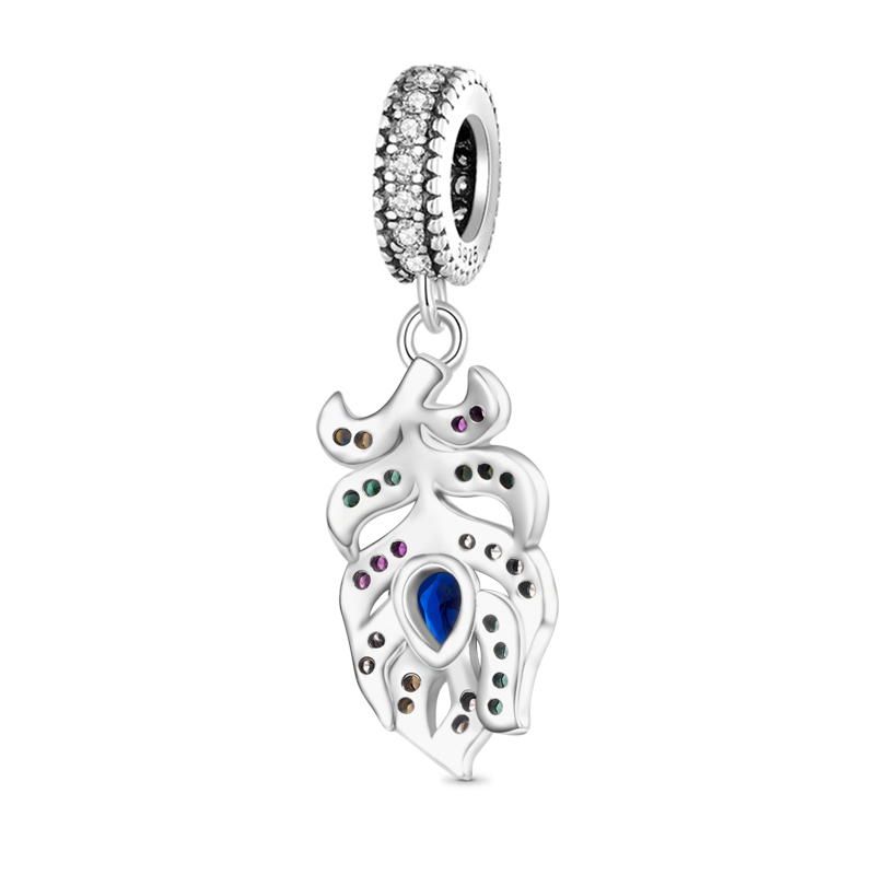 孔雀翎羽吊墜 image number 1