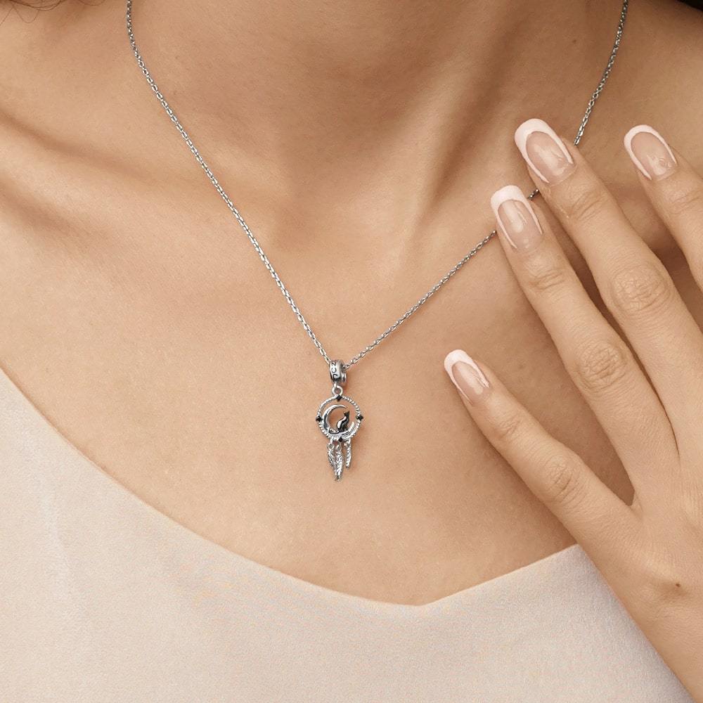 捕夢網貓吊墜 image number 4