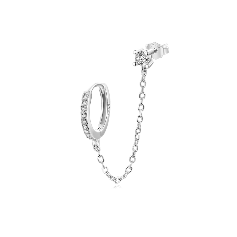 穿鏈器圈形耳環 image number 0