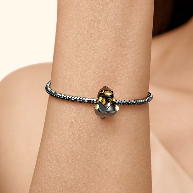 鴨嘴獸擁抱心形寶石珠飾 image number 4