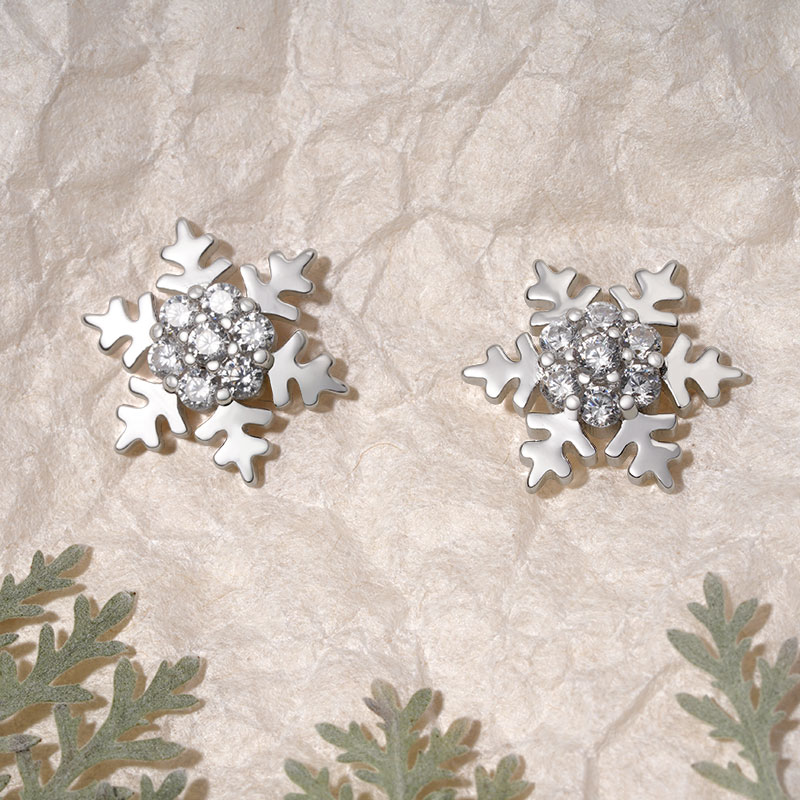 雪花耳環 image number 2