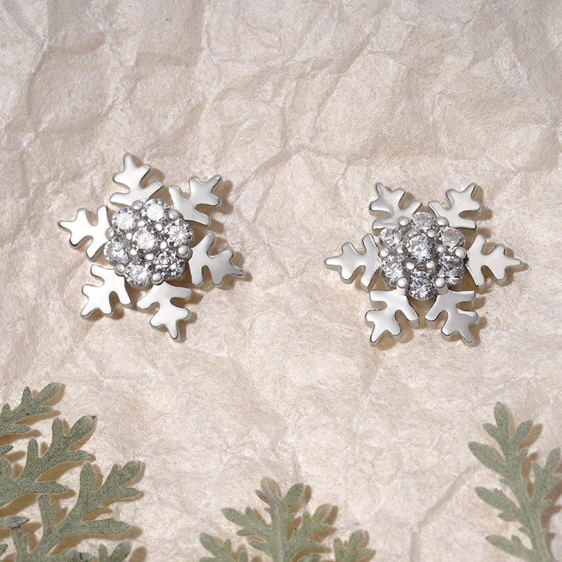 雪花耳環 image number 2