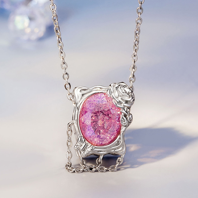 粉紅玫瑰畫珠飾 image number 2