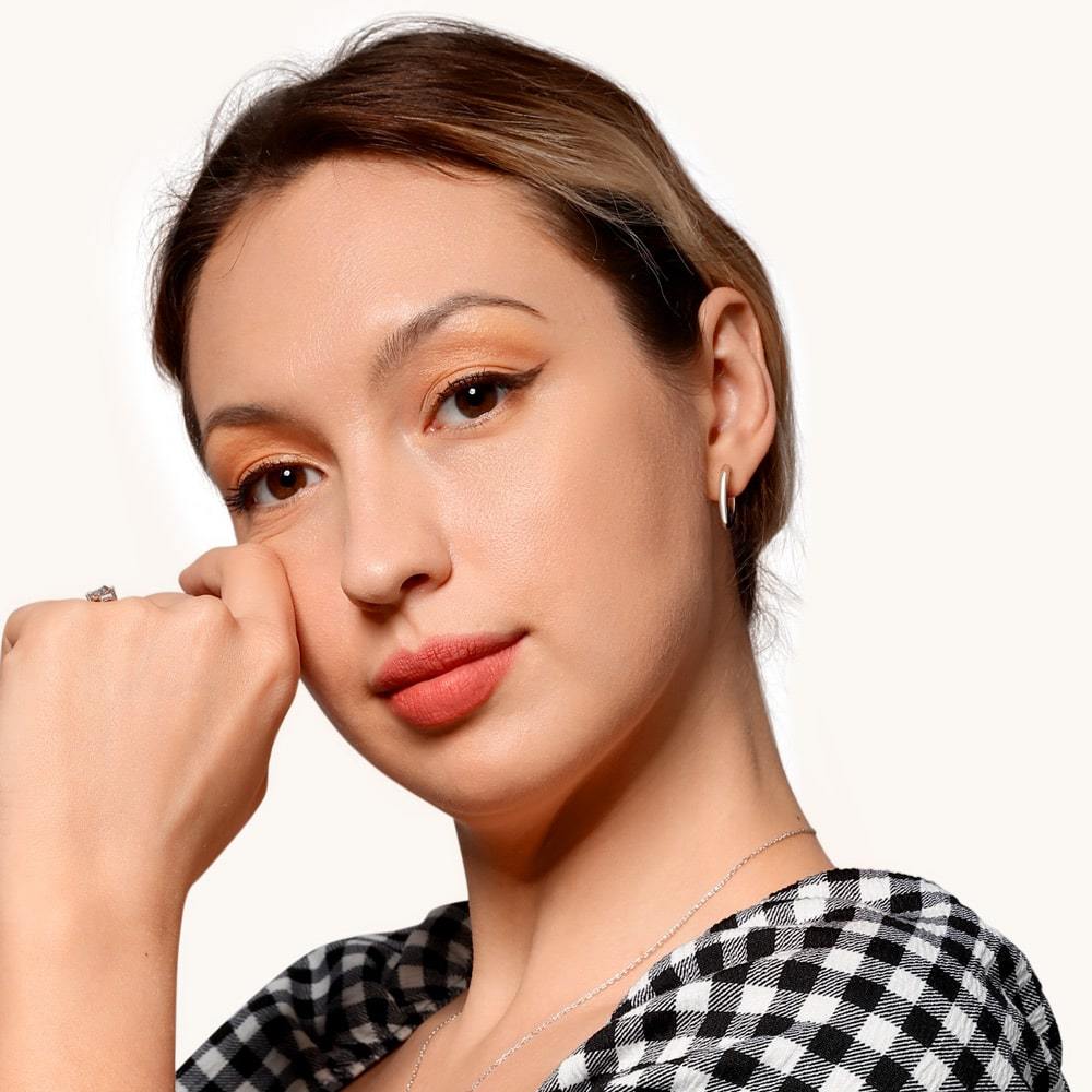 輕巧圓形耳環 image number 4