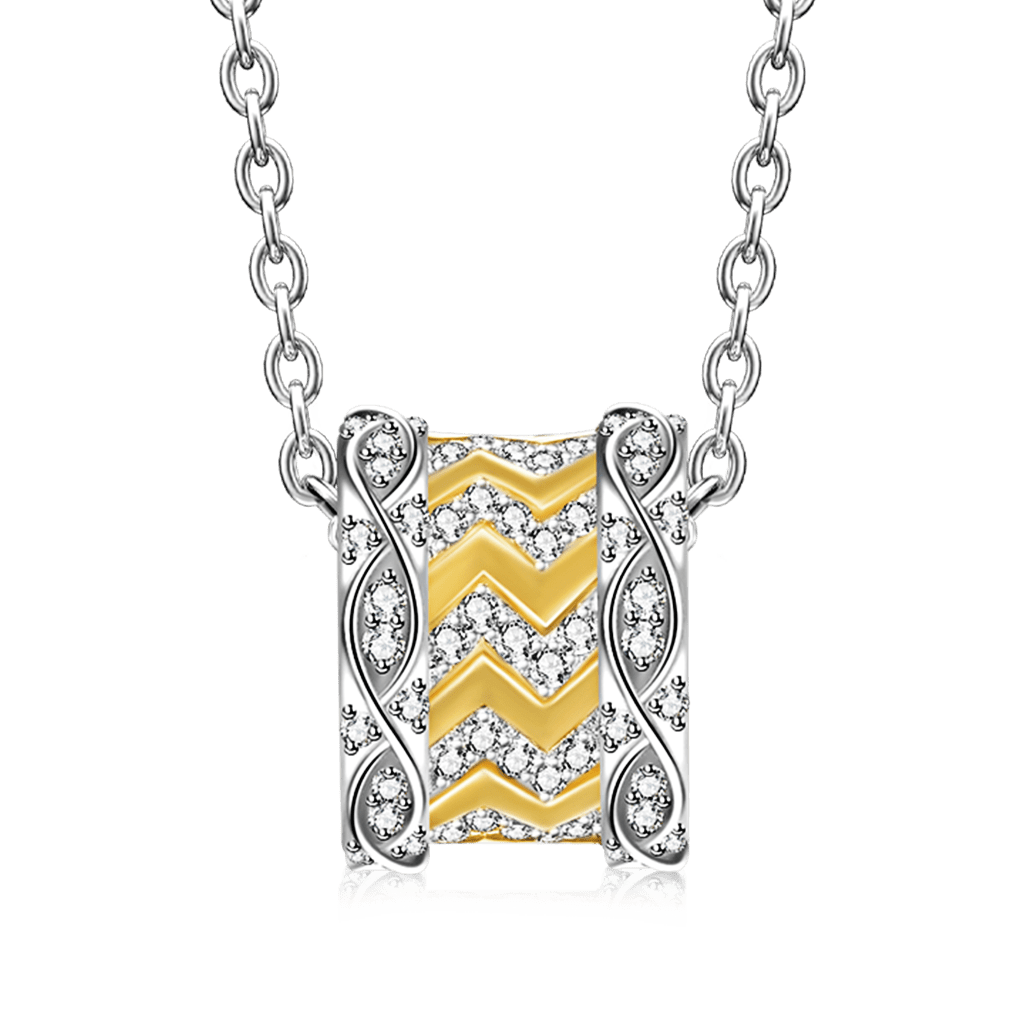 無限波浪吊墜項鍊 image number 1