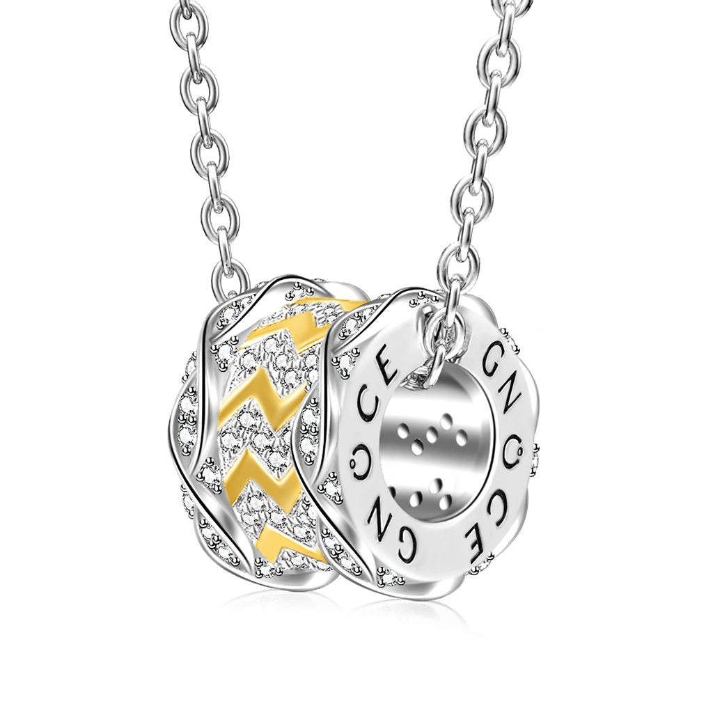 無限波浪吊墜項鍊 image number 0