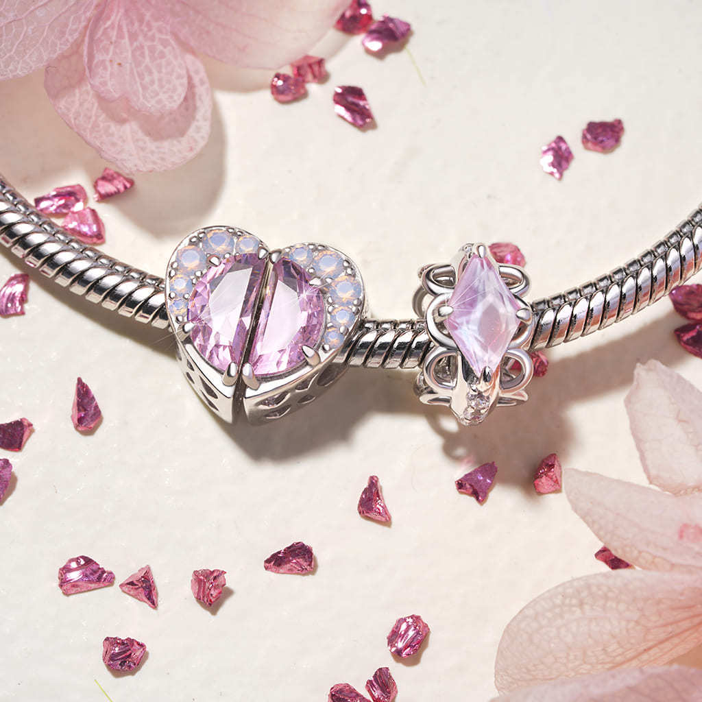 粉色蕾絲固定珠 image number 2