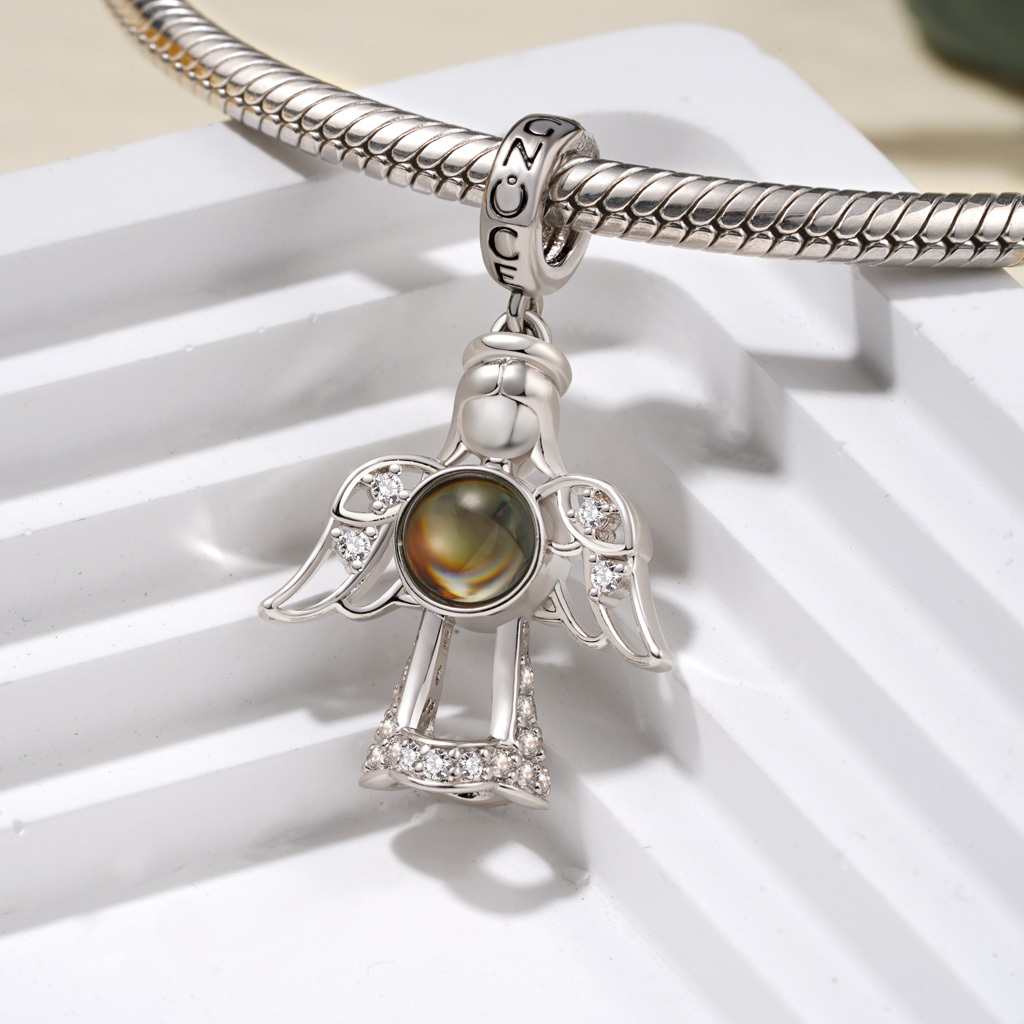 天使投影照片吊墜 image number 1