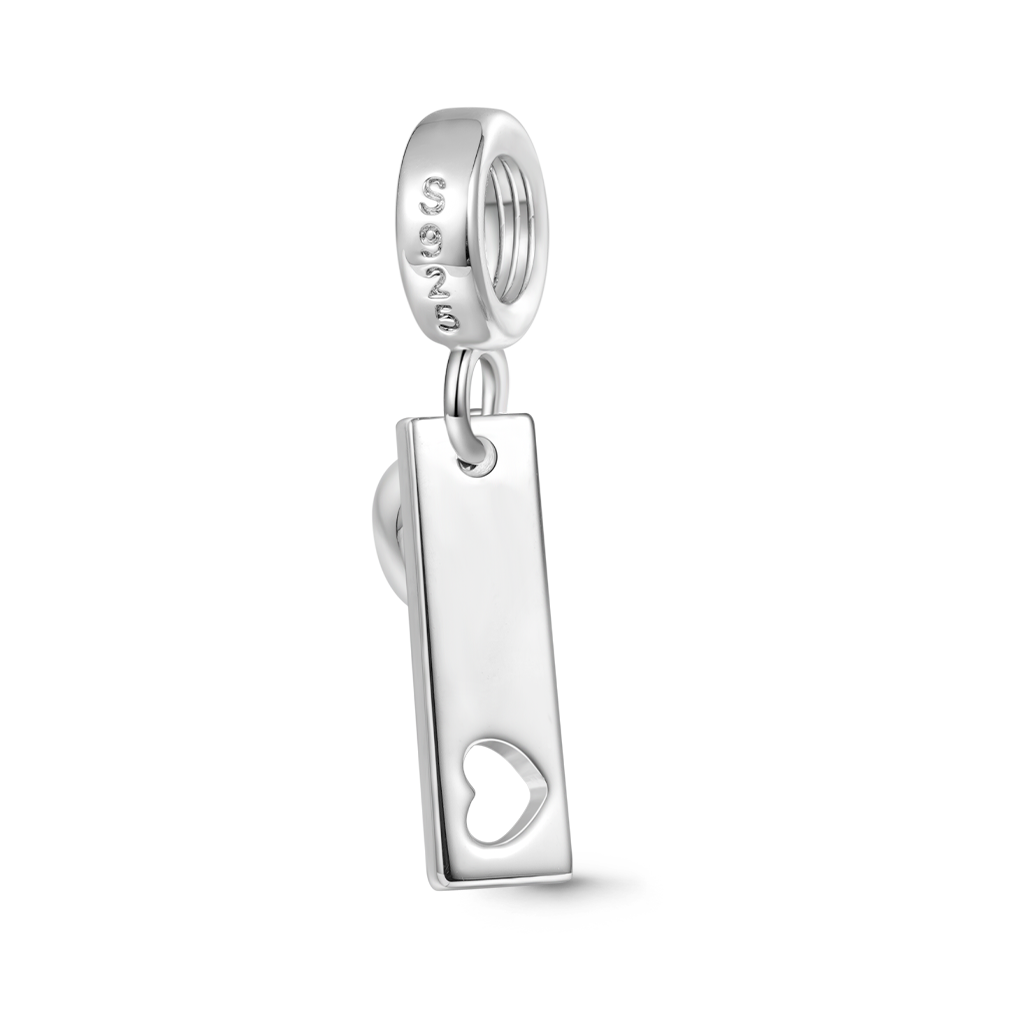 標籤心形生日石吊墜 image number 2